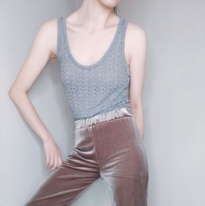 Zara Shimmering Knit Top Size M